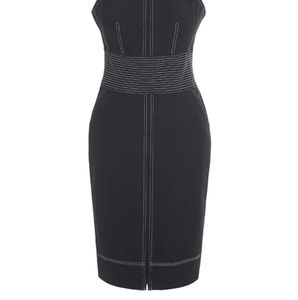 Gorgeous black and white dress with zippers